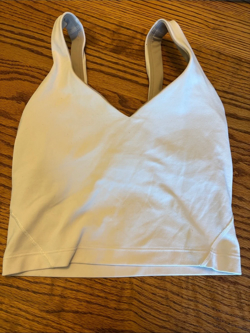 lululemon athletica Cream V‑Neck Tank